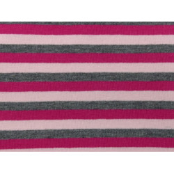 Jersey Ringel grau pink Kombistoff